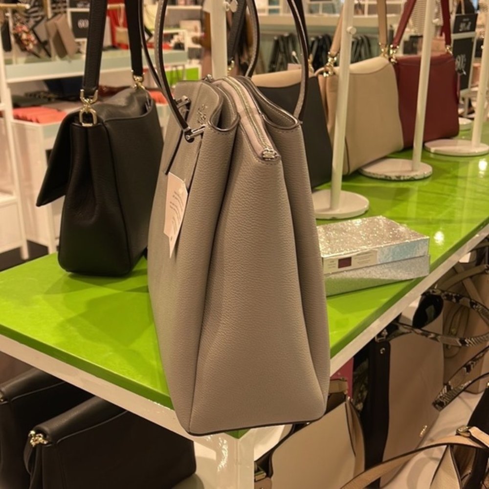 Kate Spade Monet Large Compartment Tote Nimbus Grey - Picture 10 of 16